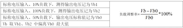 負載調(diào)整率計算公式 負載調(diào)整率計算公式